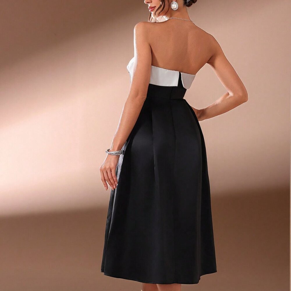 Black Elegant Women's Heavy Duty Ball Gown - Picture 2 of 7